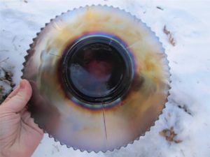 Antique Northwood Elec. Amethyst Grape & Cable Variant Carnival Glass Plate