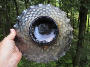 Antique Northwood Amethyst Three Fruits Carnival Glass PCE Bowl