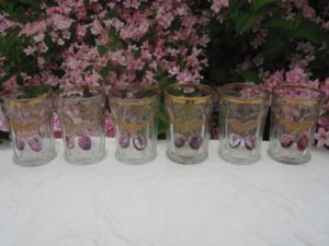 Antique Northwood Plums & Cherries Early American Patterned Glass