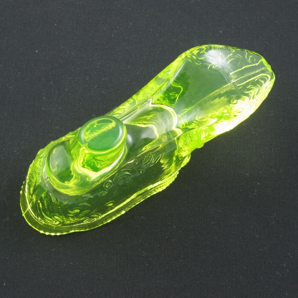 Mosser Vaseline Bow Slipper Vaseline Glass Shoe