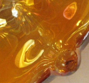 Antique Imperial Marigold Morning Glory Carnival Glass Mid-size Vase