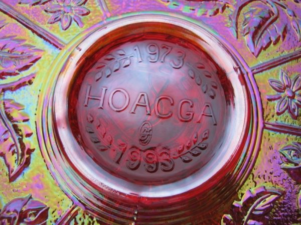Fenton Red Good Luck Carnival Glass Plate - HOACGA Limited Edition