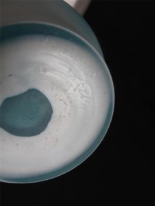 Kelsey Murphy Art Deco Mermaid Woman Bubbles Aqua Art Cameo Glass Vase