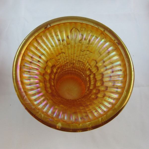 Antique Northwood Marigold Grape & Cable Carnival Glass Small Punch Base