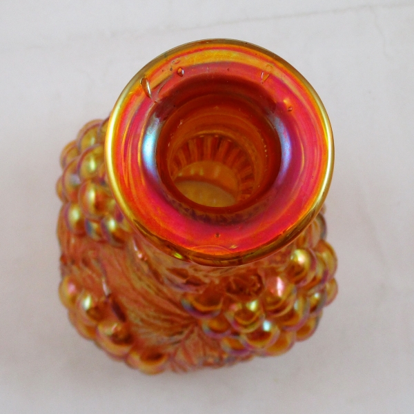 Antique Imperial Marigold Imperial Grape Carnival Glass Decanter w/Stopper