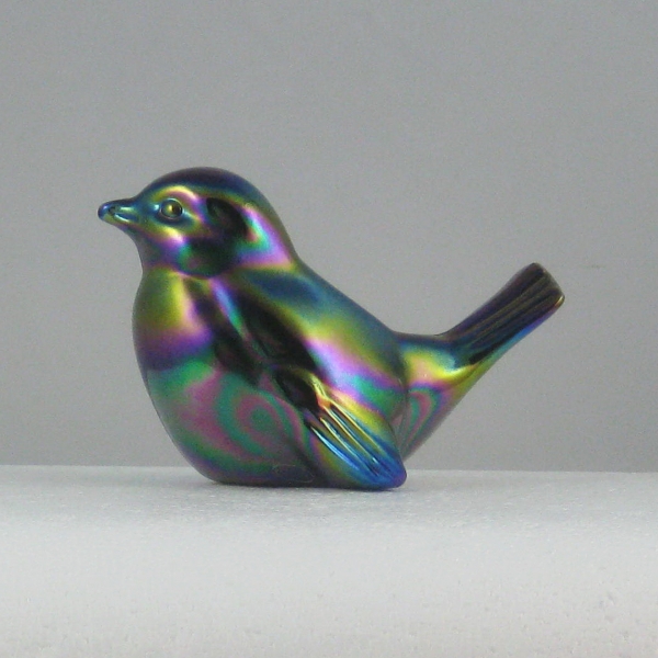 Fenton Amethyst Carnival Glass Bird #5163 CN Figurine / Paperweight Animal