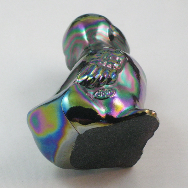 Fenton Amethyst Carnival Glass Duckling #5169 CN Figurine / Paperweight Animal