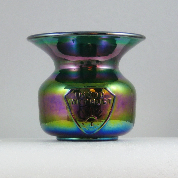 Fenton Peach Opal Seacoast Carnival Glass Spittoon