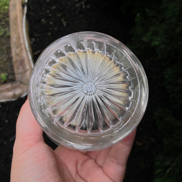 Antique Northwood White Oriental Poppy Carnival Glass Tumbler