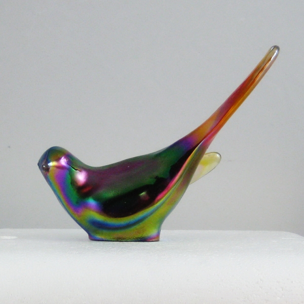 Fenton Ruby Red #5197 RN aka Happiness Bird Carnival Glass Figurine