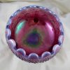 Fenton Plum Opalescent Opal Fenton's Flowers Carnival Glass Rose