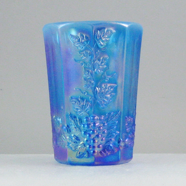 Westmoreland for Levay Aurora Blue Opal Paneled Grape Opalescent Glass Water Set