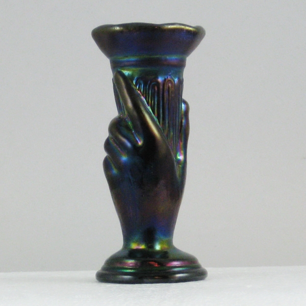 Fenton for Levay Glass Purple #5153 VY Carnival Stretch Glass Left Hand Vase