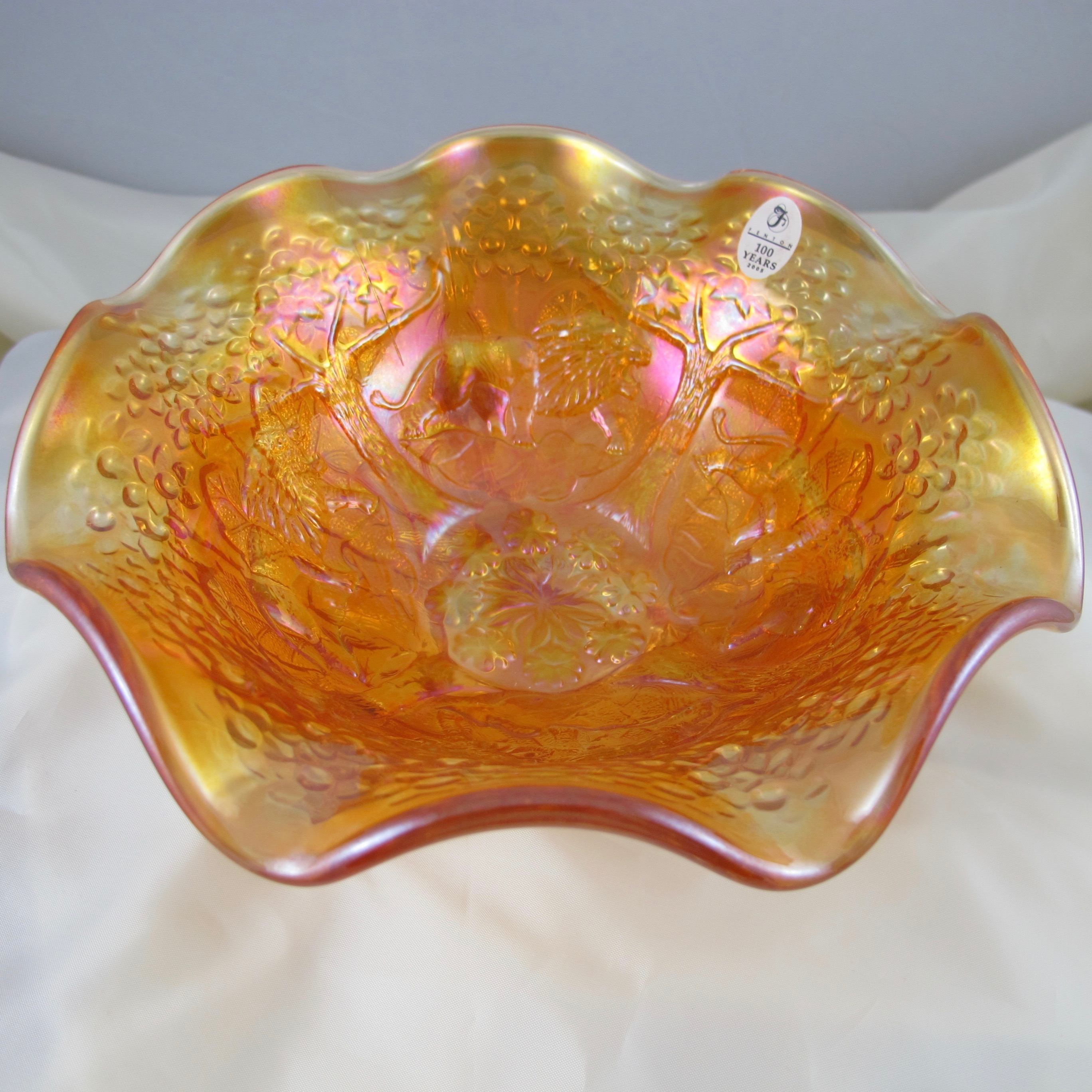 Fenton Marigold Lions Fenton S Flowers Carnival Glass Ruffled Bowl Carnival Glass,Ribs Recipe