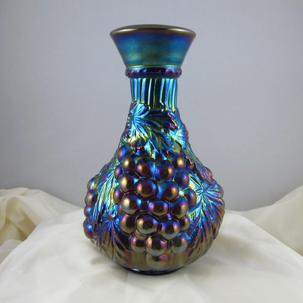 Antique Imperial Grape Electric Amethyst Carnival Glass Carafe Carnival Glass