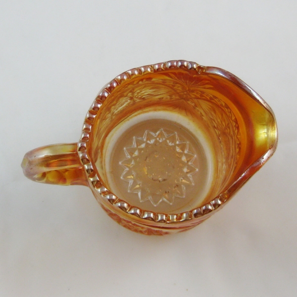 Antique Imperial Marigold Hobstar Carnival Glass Creamer