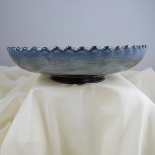 Antique Dugan Cosmos Variant Amethyst Carnival Glass ICS Odd Shaped Bowl
