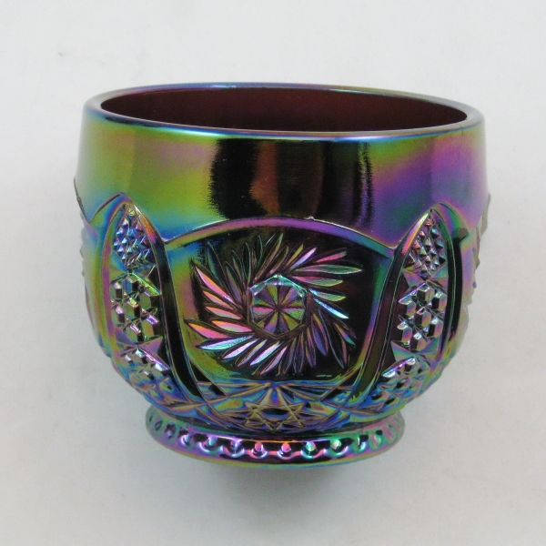 LE Smith Purple Galaxy Carnival Glass Punch Cup