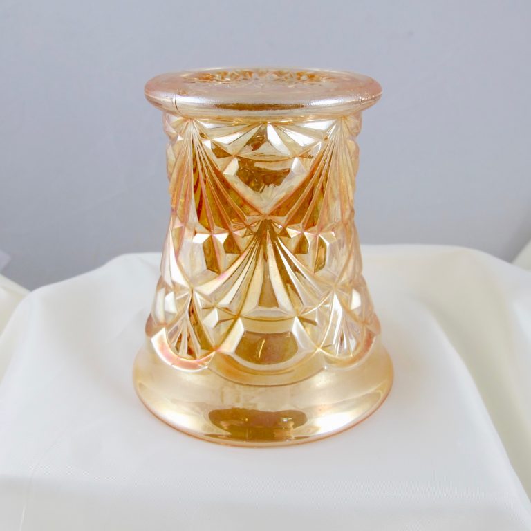 Antique Rindskopf Double Fans Marigold Carnival Glass Tumbler ...
