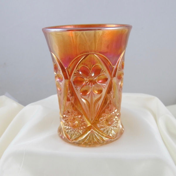 Antique Imperial Marigold Four Seventy Four Carnival Glass Tumbler