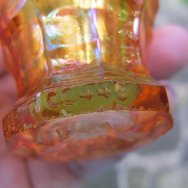 Antique Inwald Jacobean Ranger Marigold Carnival Glass Shot Glass - TINY!