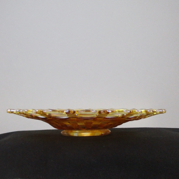 Antique Fenton Blackberry Open Edge Marigold Carnival Glass Plate