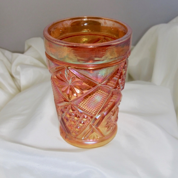 Antique Unknown Marigold Omnibus Carnival Glass Tumbler
