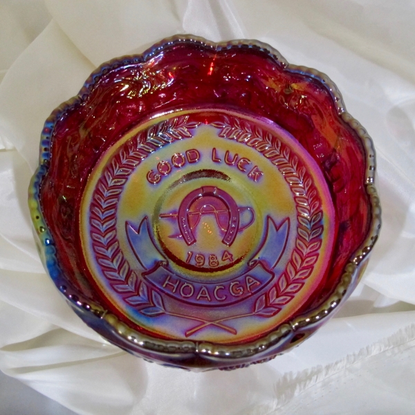 Fenton Red Good Luck Carnival Glass Fernery – HOACGA Limited Edition
