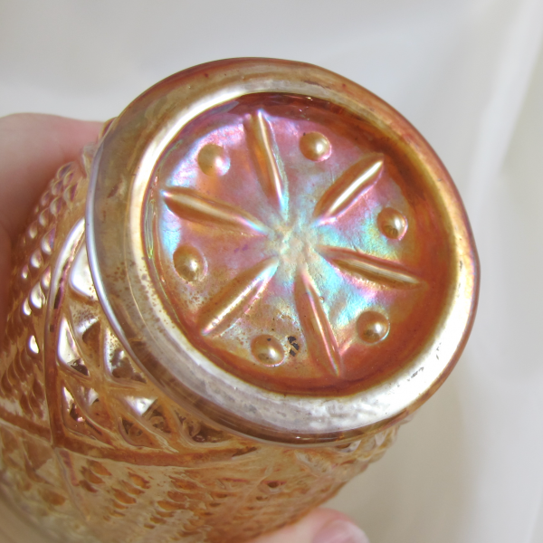 Antique Jain? Spice Grater Marigold Carnival Glass Tumbler