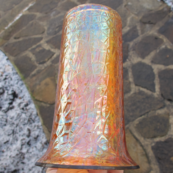Antique Czech? Halloween Marigold Carnival Glass (Art Glass) Tumbler