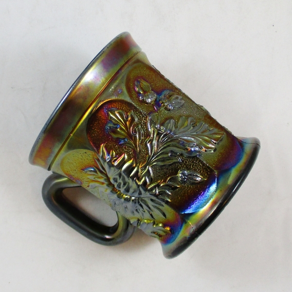 Antique Northwood Amethyst Dandelion Carnival Glass Mug