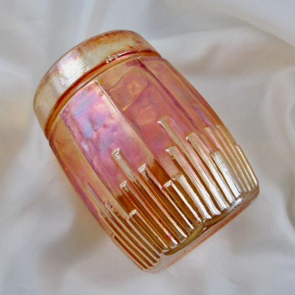 Antique Pericon Marigold Carnival Glass Tumbler Unknown Maker - Argentina?
