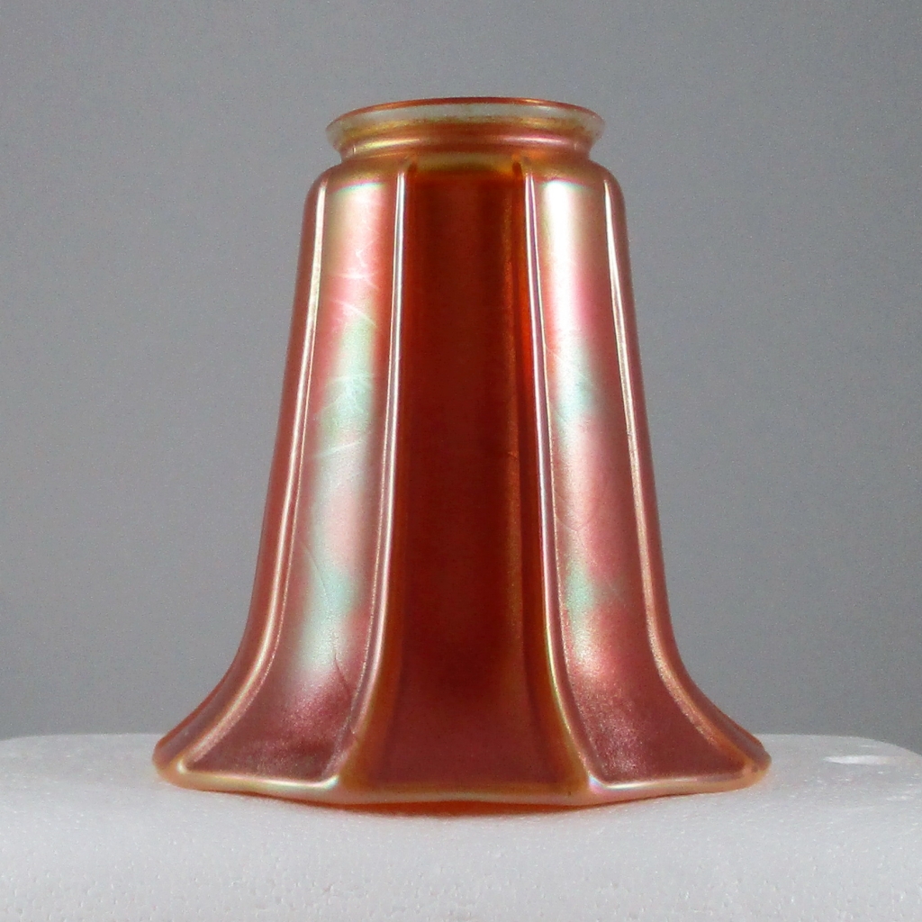 Antique Northwood Marigold Opal Flared Panel Carnival Glass Shade Carnival Glass