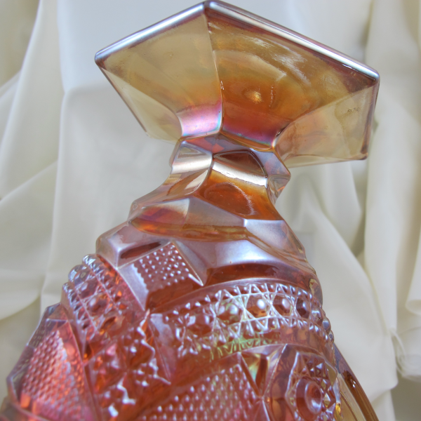Antique US Glass? Rising Sun Marigold Carnival Glass Water Set