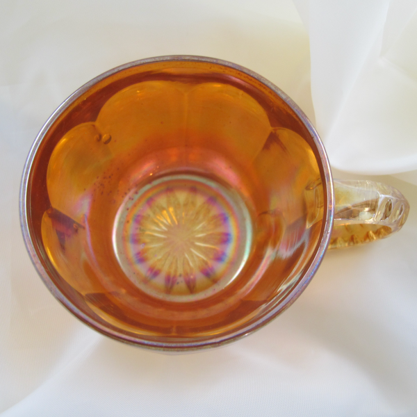 Antique Imperial Flute #393 Marigold Carnival Glass Punch Cup