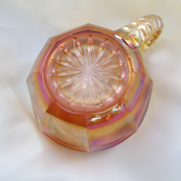 Antique Imperial Flute #393 Marigold Carnival Glass Punch Cup Pinks