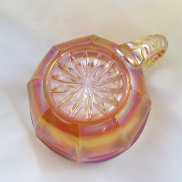 Antique Imperial Flute #393 Marigold Carnival Glass Punch Cup Hot Pinks