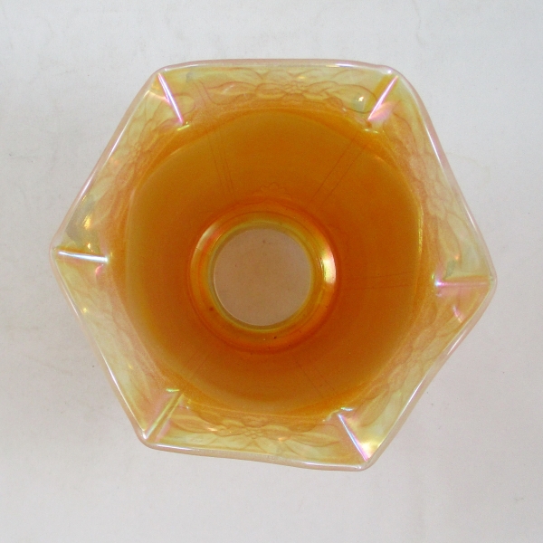 Antique Imperial Marigold Primrose Carnival Glass Shade