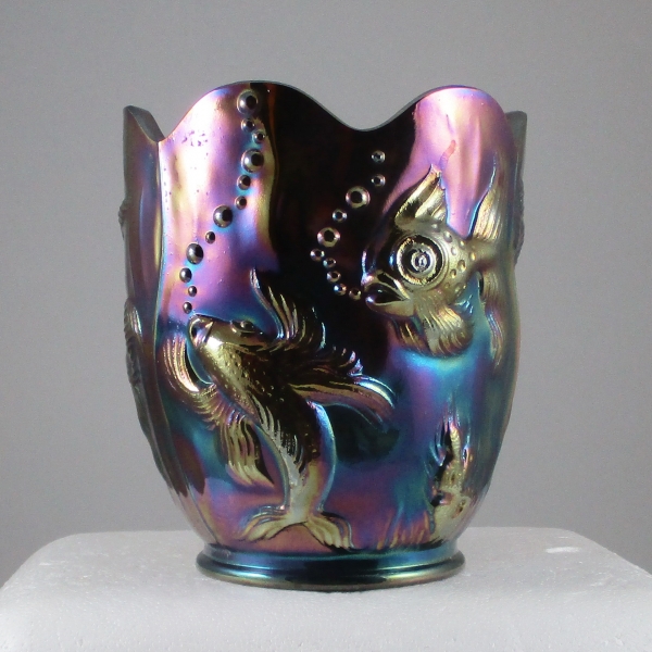 Fenton Amethyst Atlantis Carnival Glass Vase