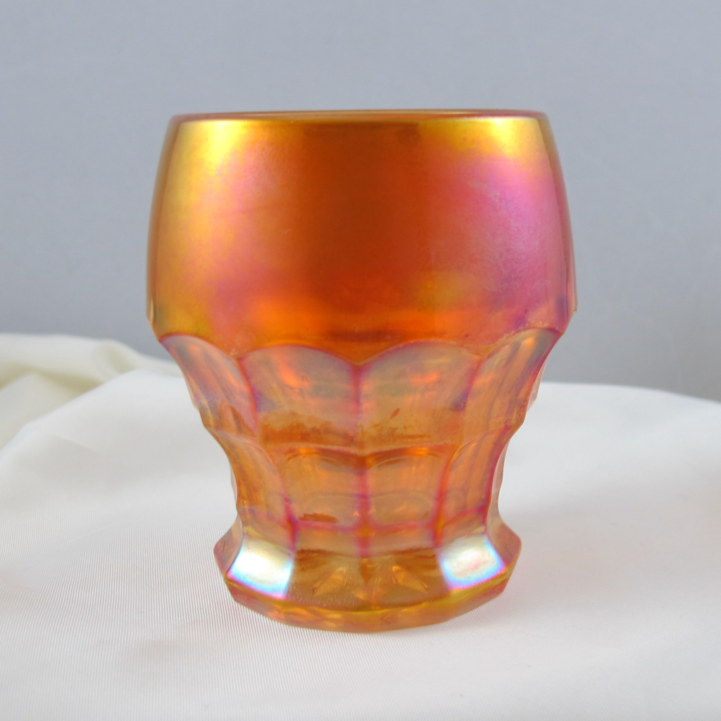 Antique Inwald Marigold Jacobean Ranger Carnival Glass Juice Glass SHINY Carnival Glass