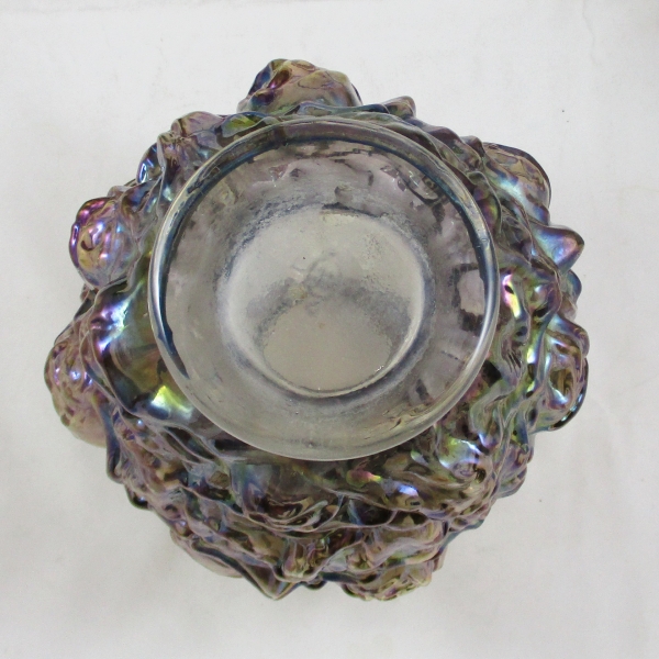 Imperial Smoke LaBella Rose #181 Carnival Glass Vase