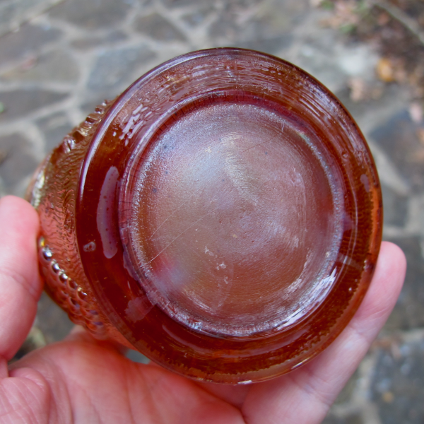 Antique Dugan Vineyard Marigold Carnival Glass Tumbler