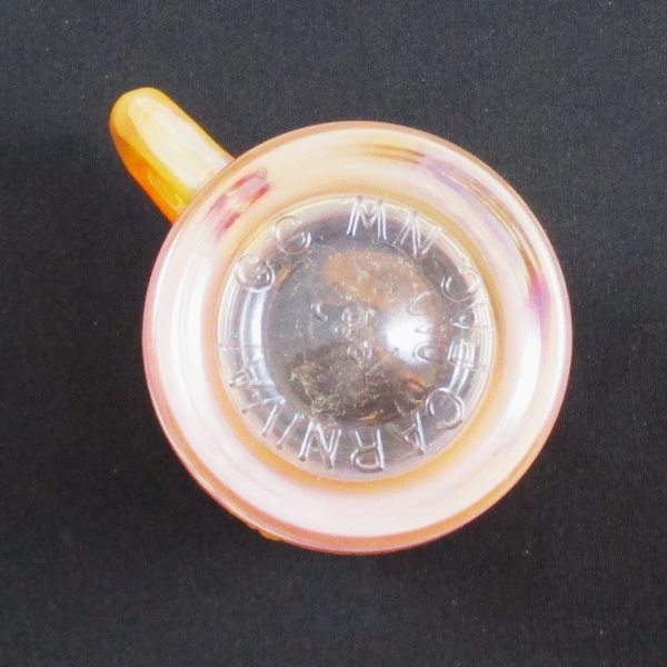 Fenton PNWCGC Peach Opal Fisherman’s Carnival Glass Mug