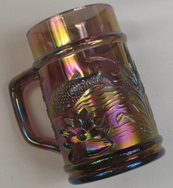 Fenton PNWCGC Lavender Fisherman’s Carnival Glass Mug