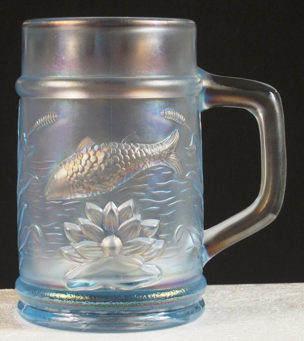 Fenton PNWCGC Ice Blue Fisherman’s Carnival Glass Mug