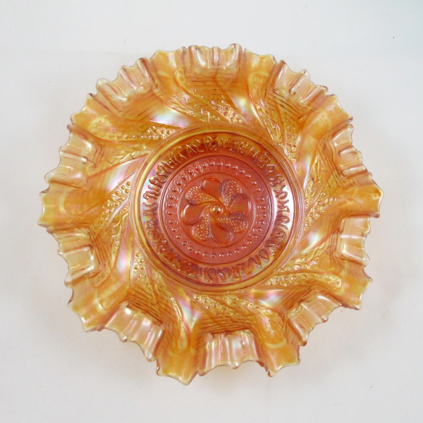 Antique Dugan Roundup Marigold Carnival Glass 3 in 1 Bowl