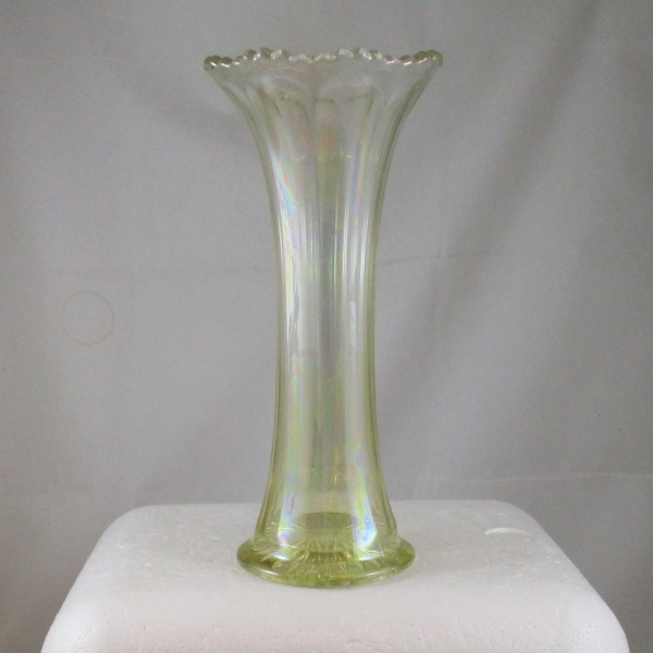 Antique Imperial Clambroth Colonial Carnival Glass Vase