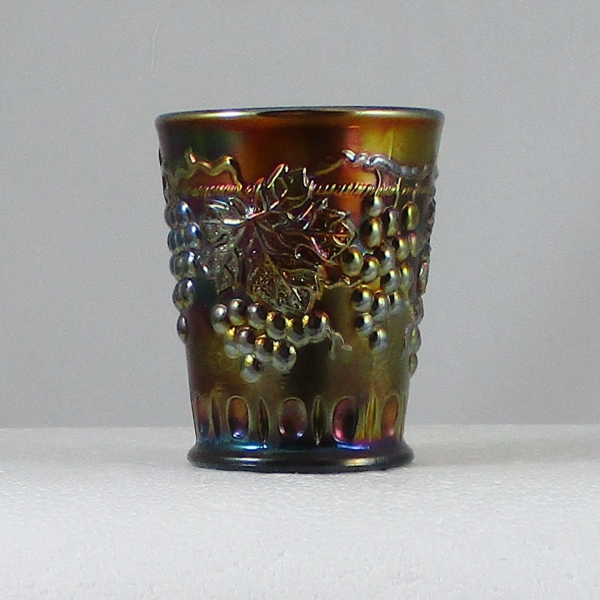 Northwood Amethyst Grape & Cable TP Carnival Glass Shot Glass