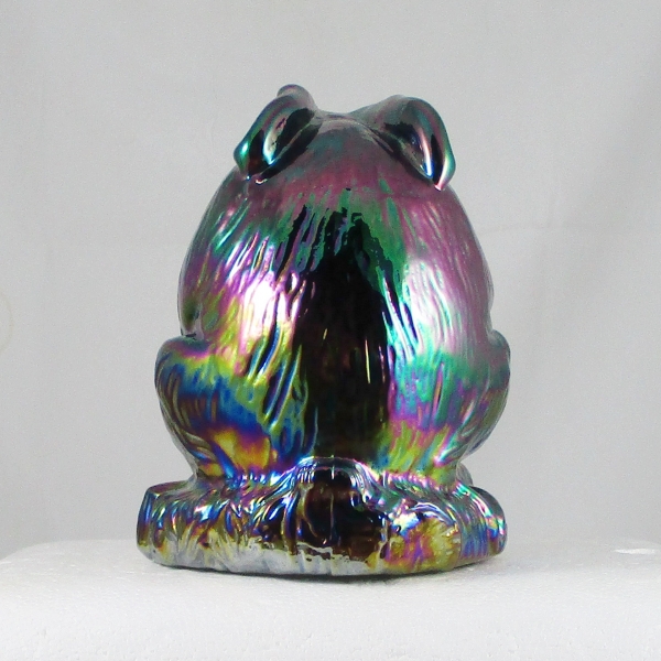 Fenton Amethyst Carnival Glass Rabbit #5174 CN Figurine / Paperweight Animal
