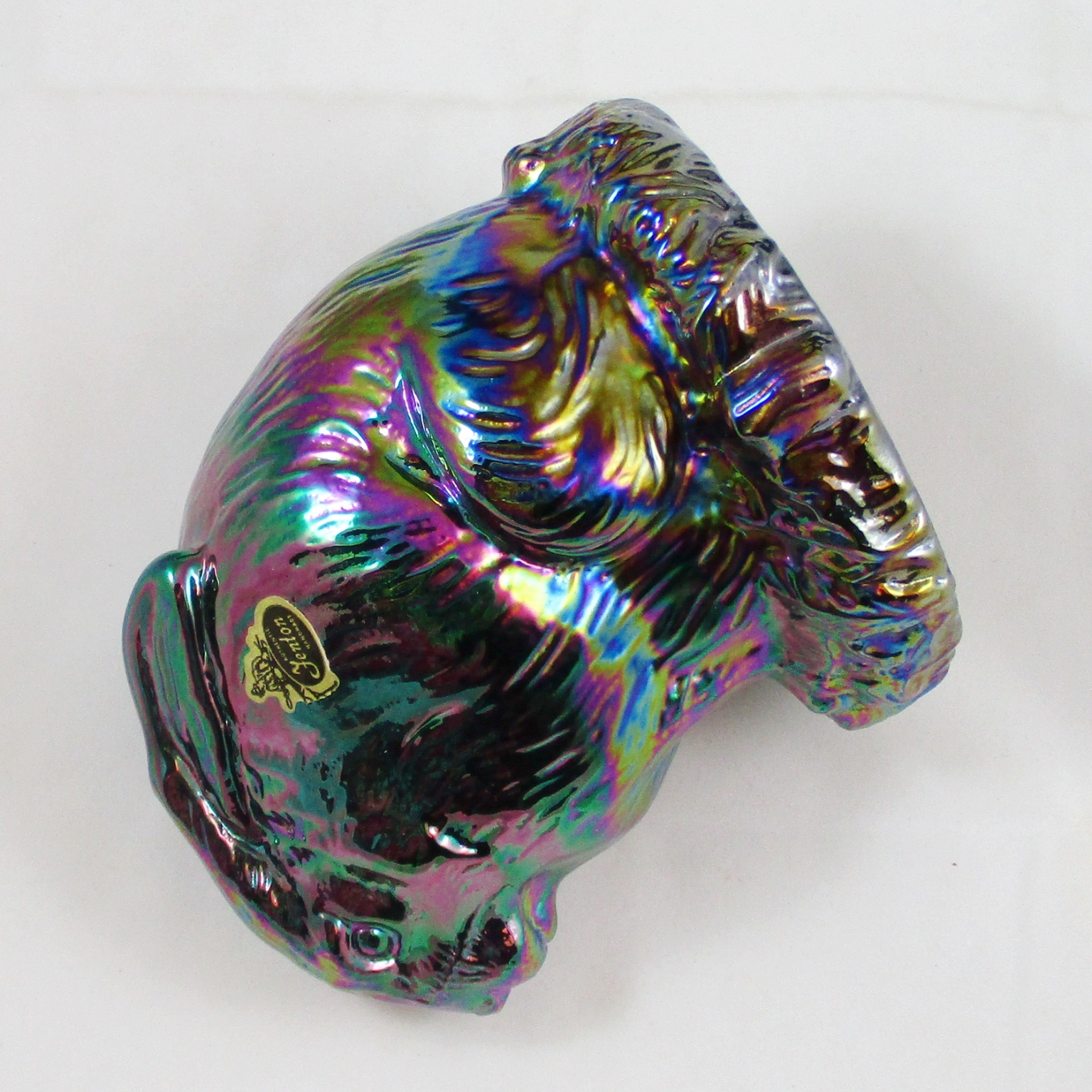 Fenton Amethyst Carnival Glass Rabbit #5174 CN Figurine / Paperweight ...